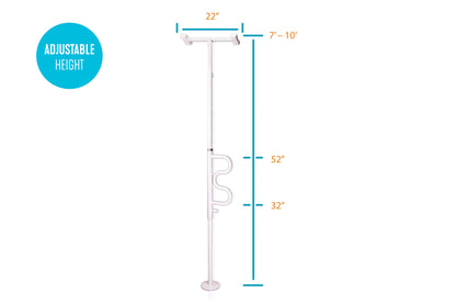 Security Pole and Curve Grab Bar