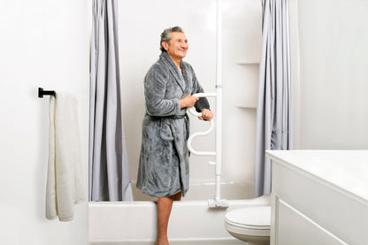 Bathtub Security Pole & Curve Grab Bar