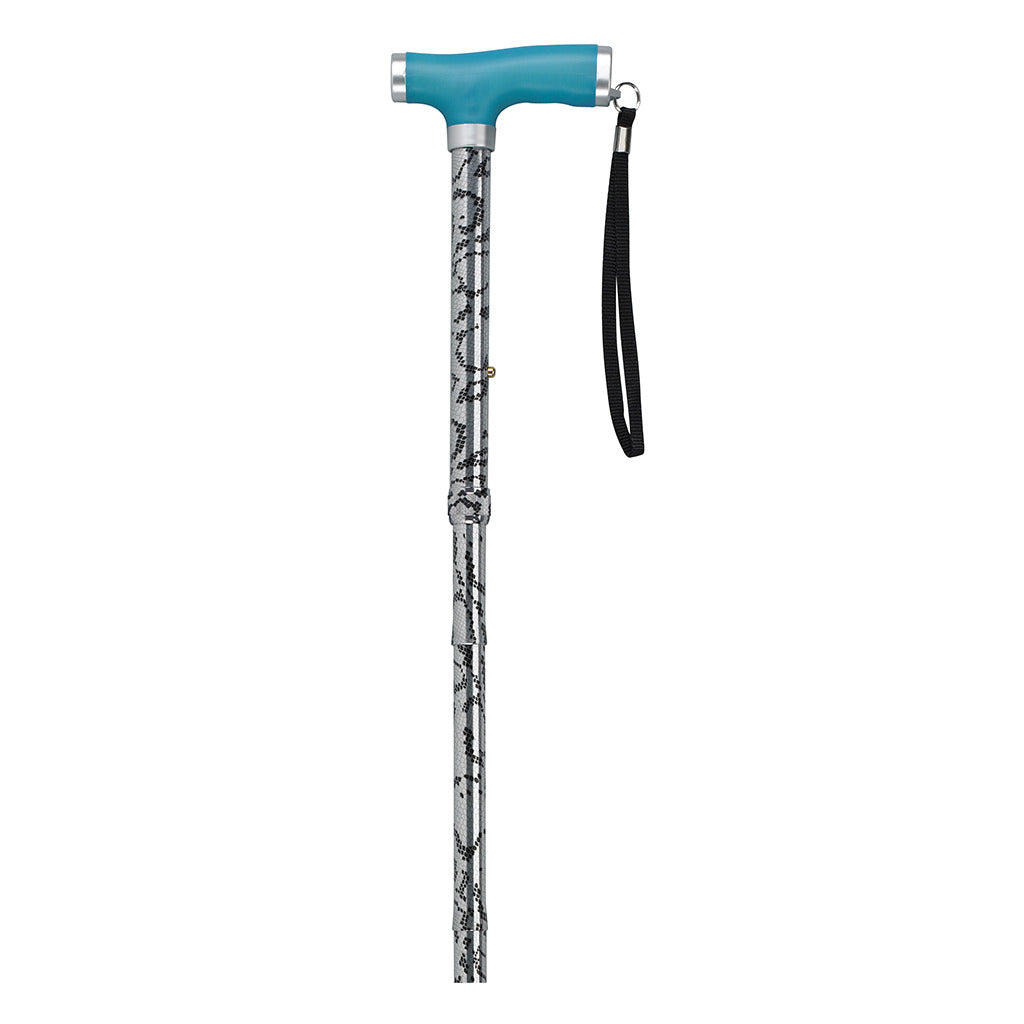 Folding Cane with Silicone Glow Grip Handle & Tip