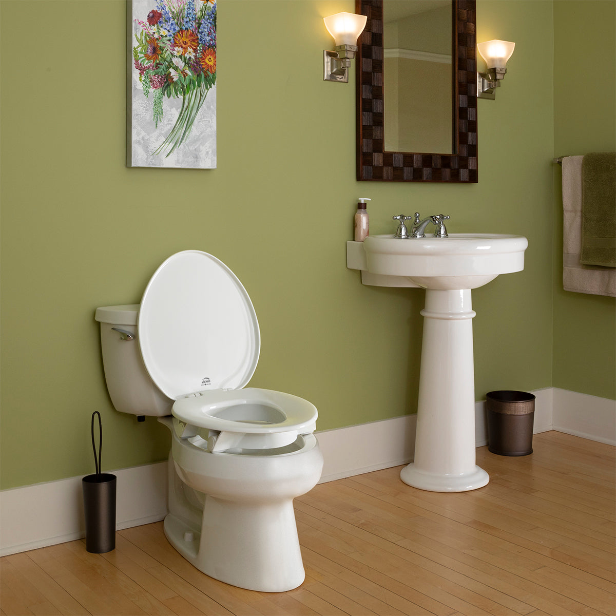 Bemis "Clean Shield" Elongated Raised Toilets Seat