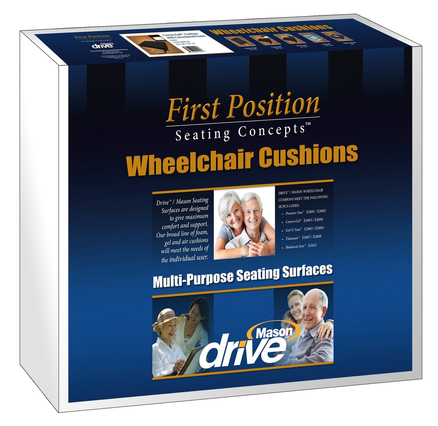 Gel-U-Seat™ Skin Protection 3" Gel/Foam Wheelchair Cushion